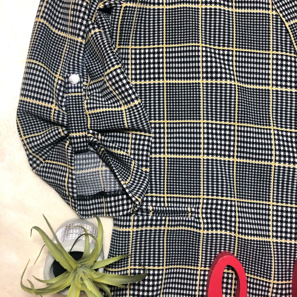 Soho Navy and White Plaid Blazer - Picture 2 of 5